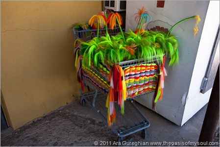 Colorful shopping cart